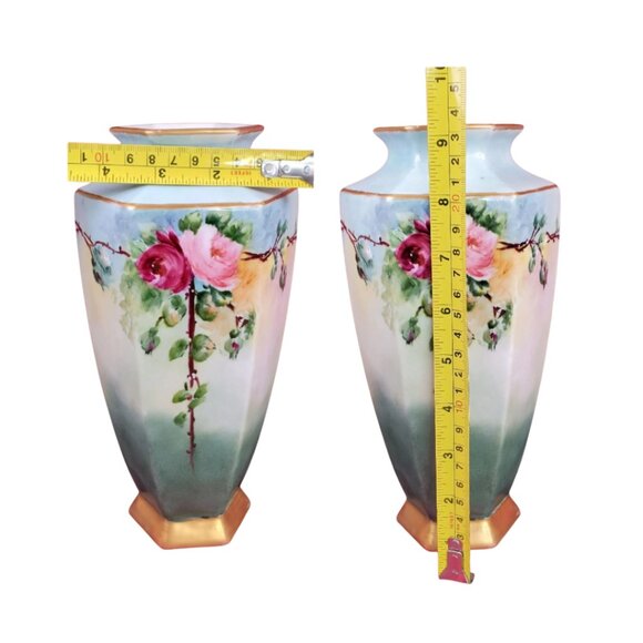 Antique Noritake Nippon Ceramic Vase Hand-Painted 1917 - Picture 8 of 9